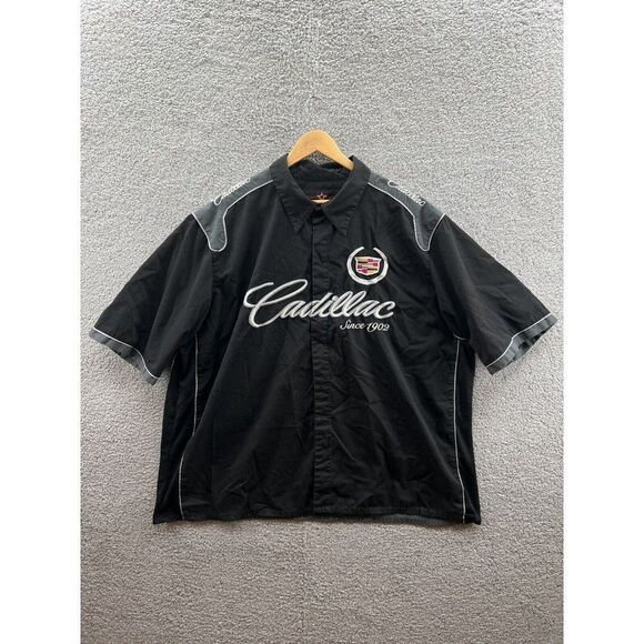 JH Design Cadillac Escalade Jeff Hamilton Racing Button Up Shirt Size 4XL - Picture 1 of 4
